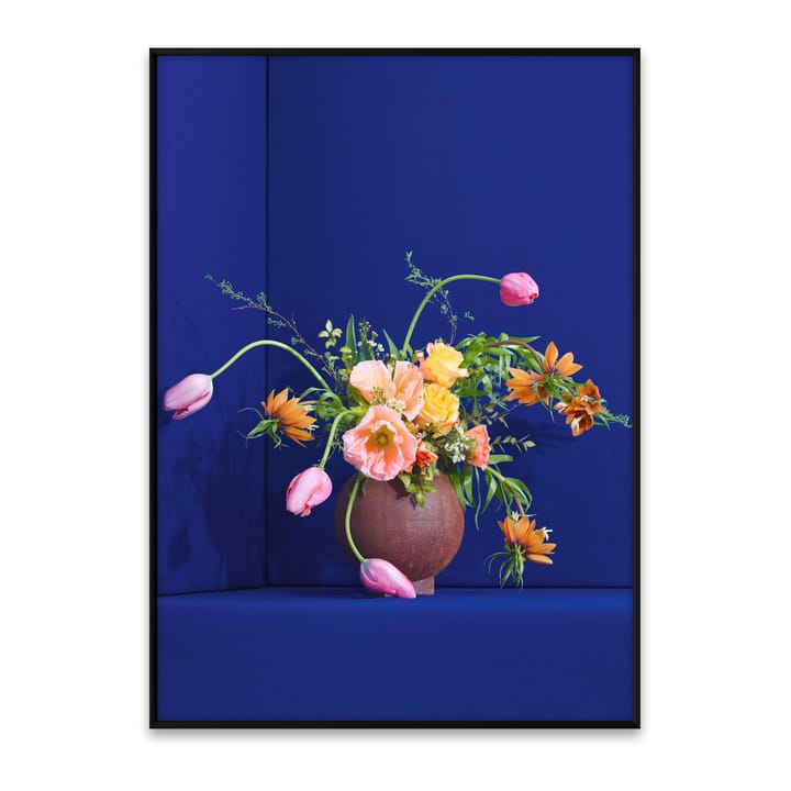 Poster Blomst 01 blue , 50x70 cm Paper Collective