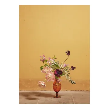 Poster Blomst 02 ochra  - 50x70 cm - Paper Collective