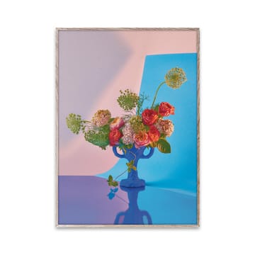Poster Bloom 02 cyan  - 30x40 cm - Paper Collective
