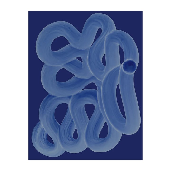 Poster Blue Brush, 30x40 cm Paper Collective