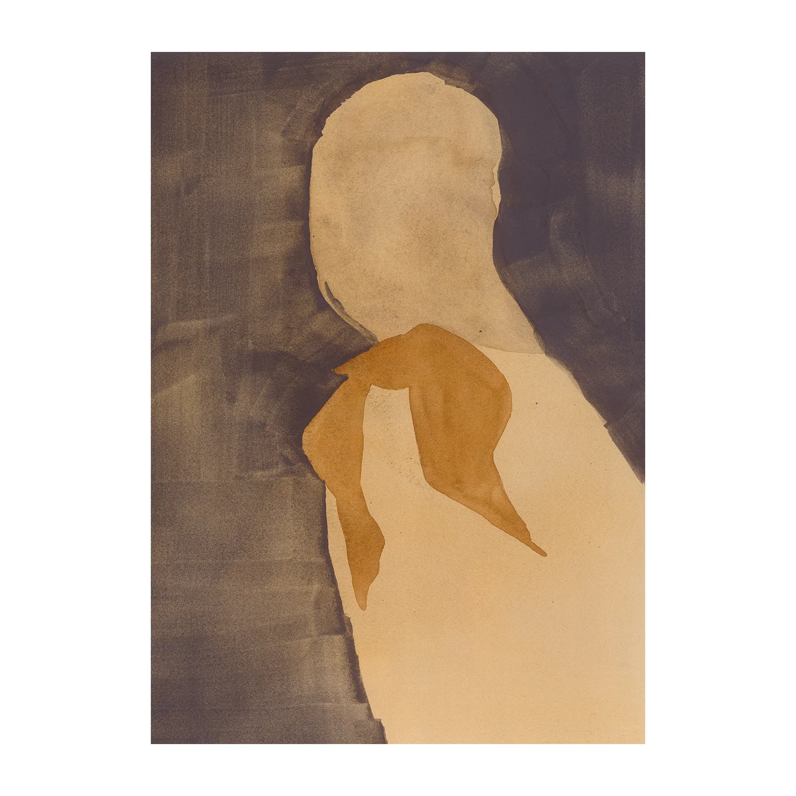 Poster Brown Scarf, 30x40 cm Paper Collective