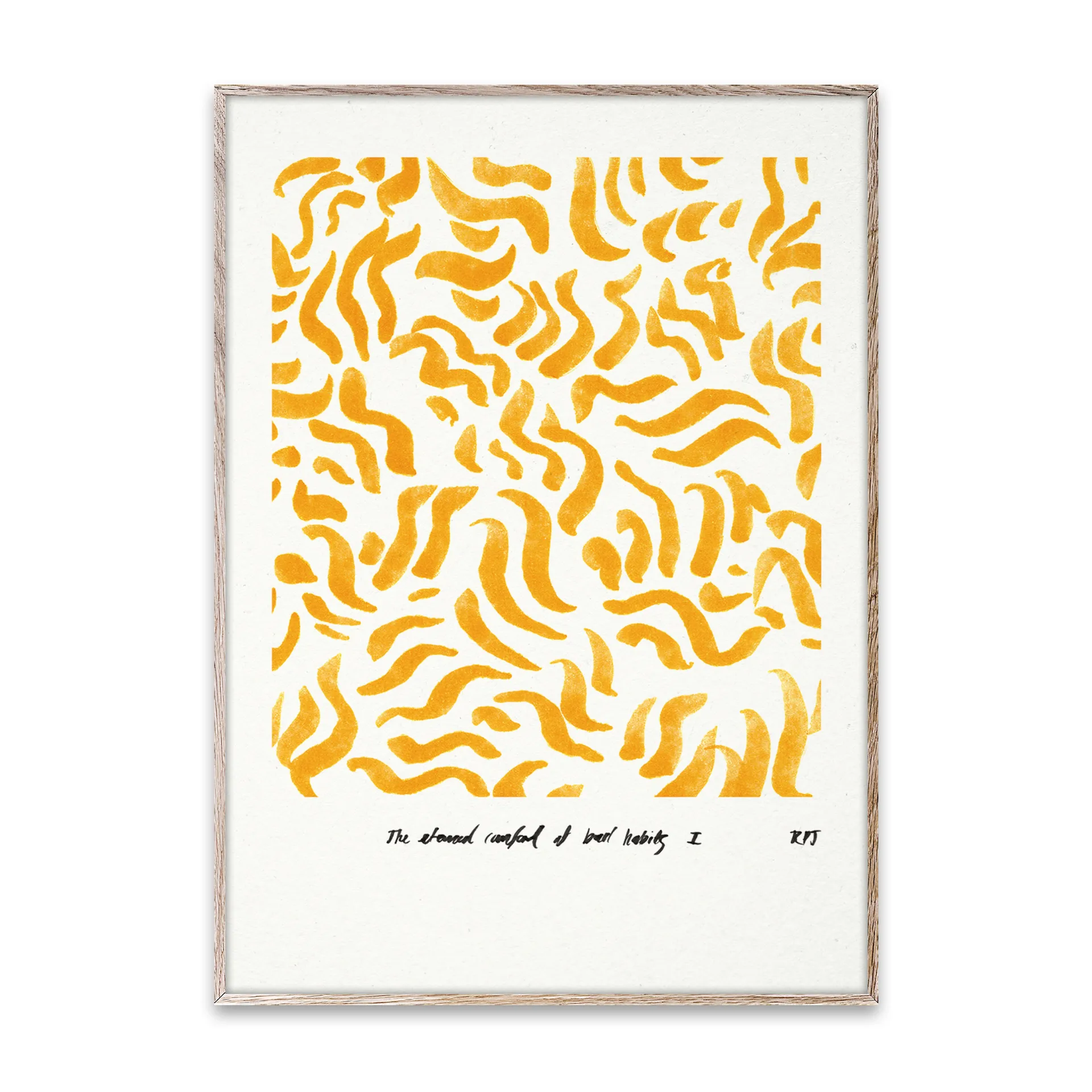 Poster Comfort - giallo, 30x40 cm Paper Collective