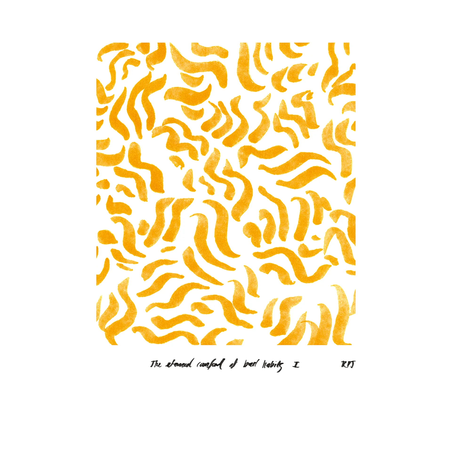 Poster Comfort - giallo, 30x40 cm Paper Collective