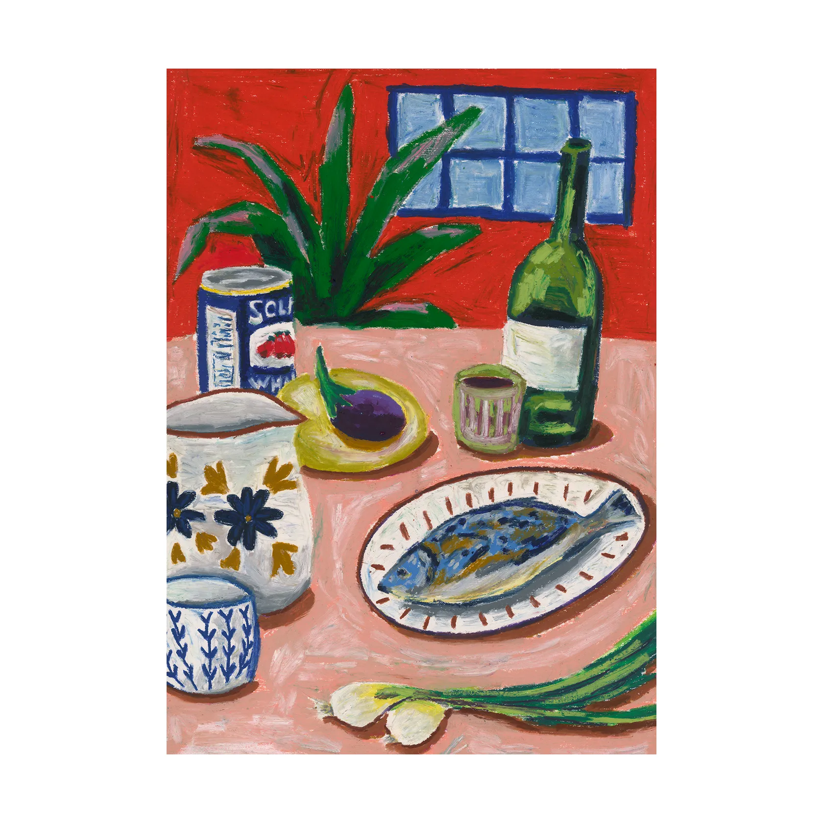 Poster Composition with Fish, 70x100 cm Paper Collective