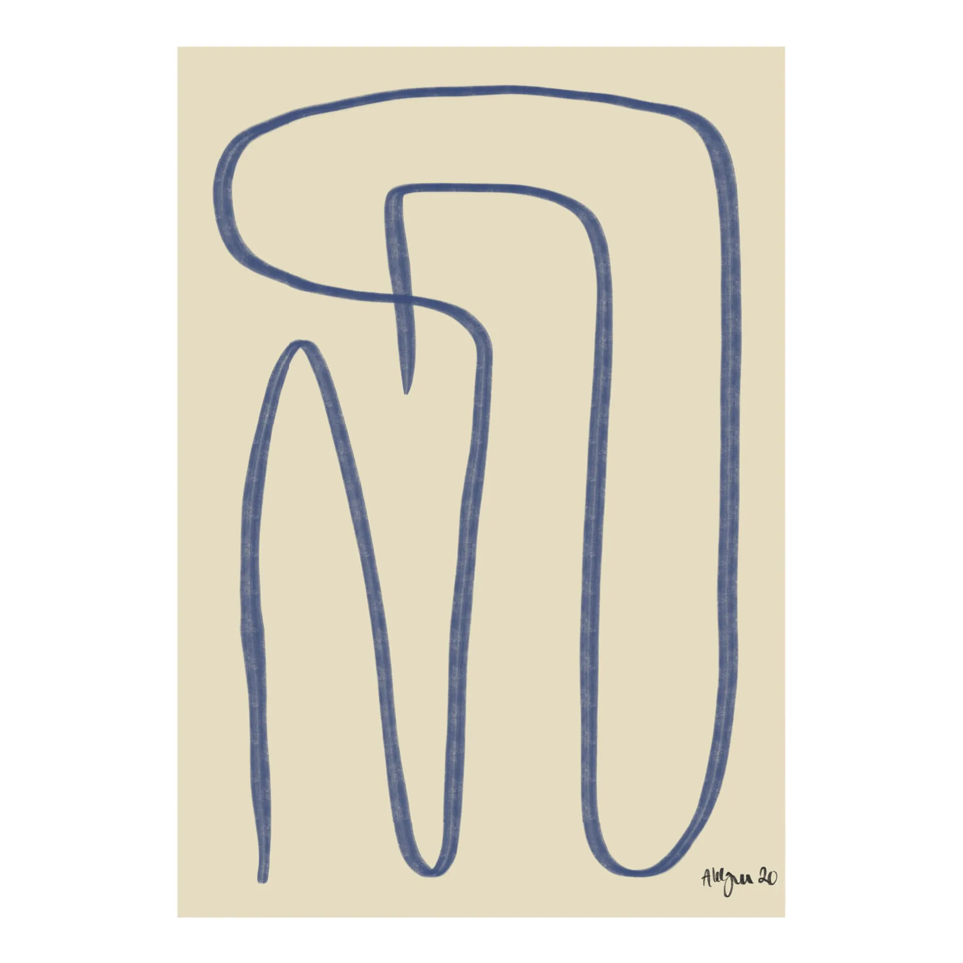 Poster Different Ways blu, 30x40 cm Paper Collective