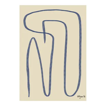 Poster Different Ways blu - 30x40 cm - Paper Collective