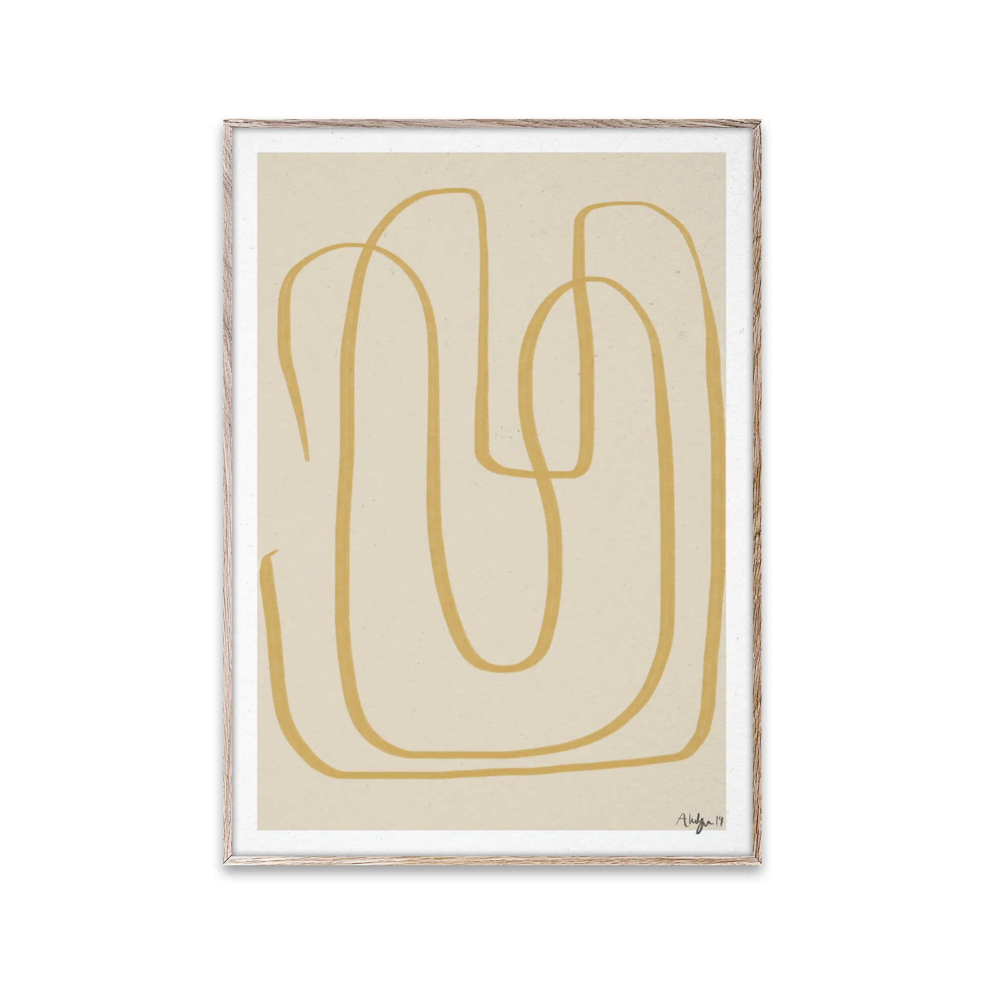 Poster Different Ways I giallo, 30x40 cm Paper Collective