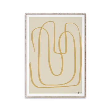 Poster Different Ways I giallo - 30x40 cm - Paper Collective