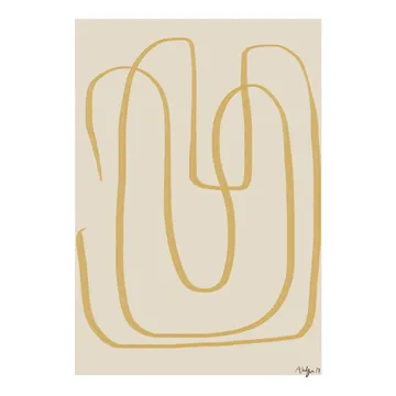 Poster Different Ways I giallo - 30x40 cm - Paper Collective