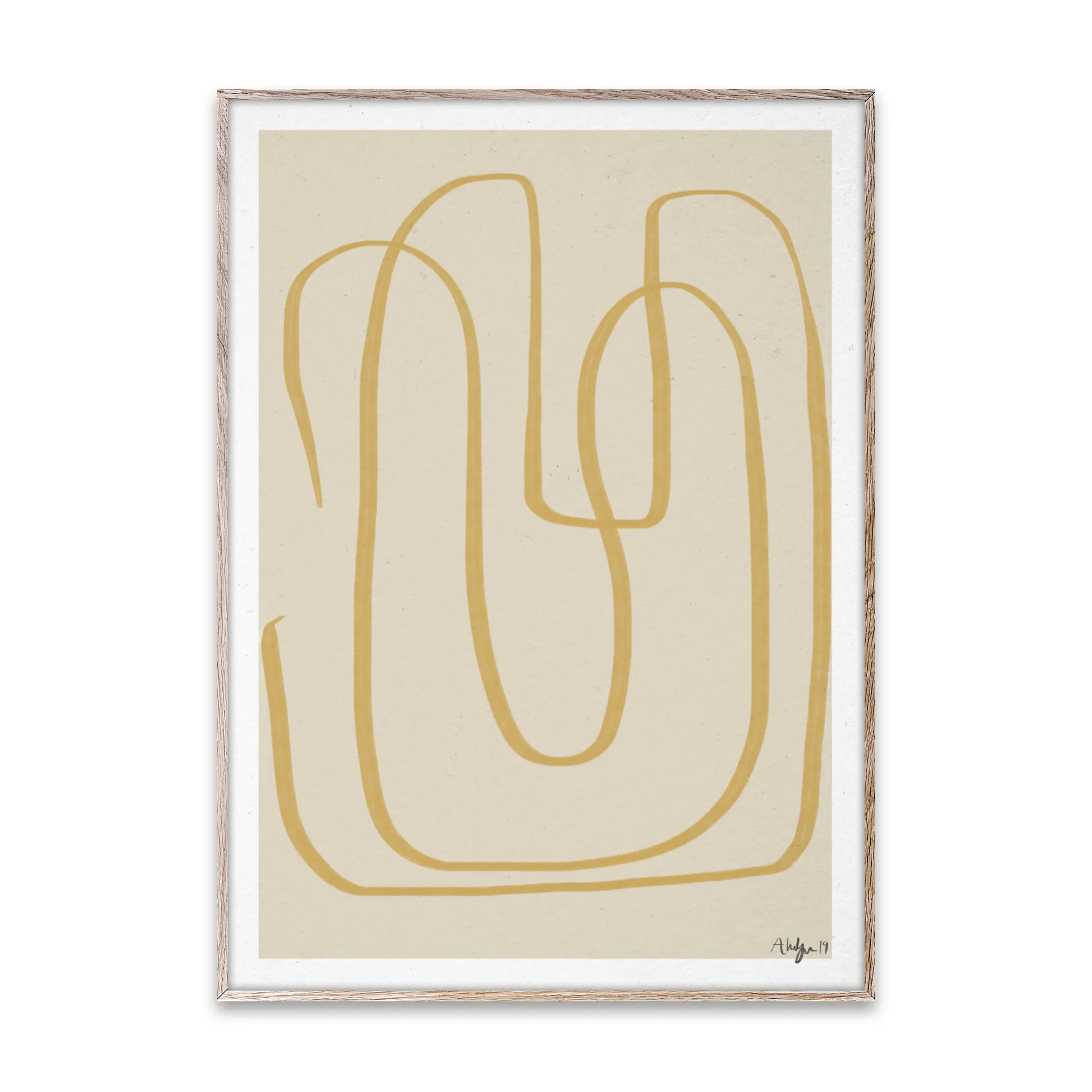 Poster Different Ways I giallo, 50x70 cm Paper Collective