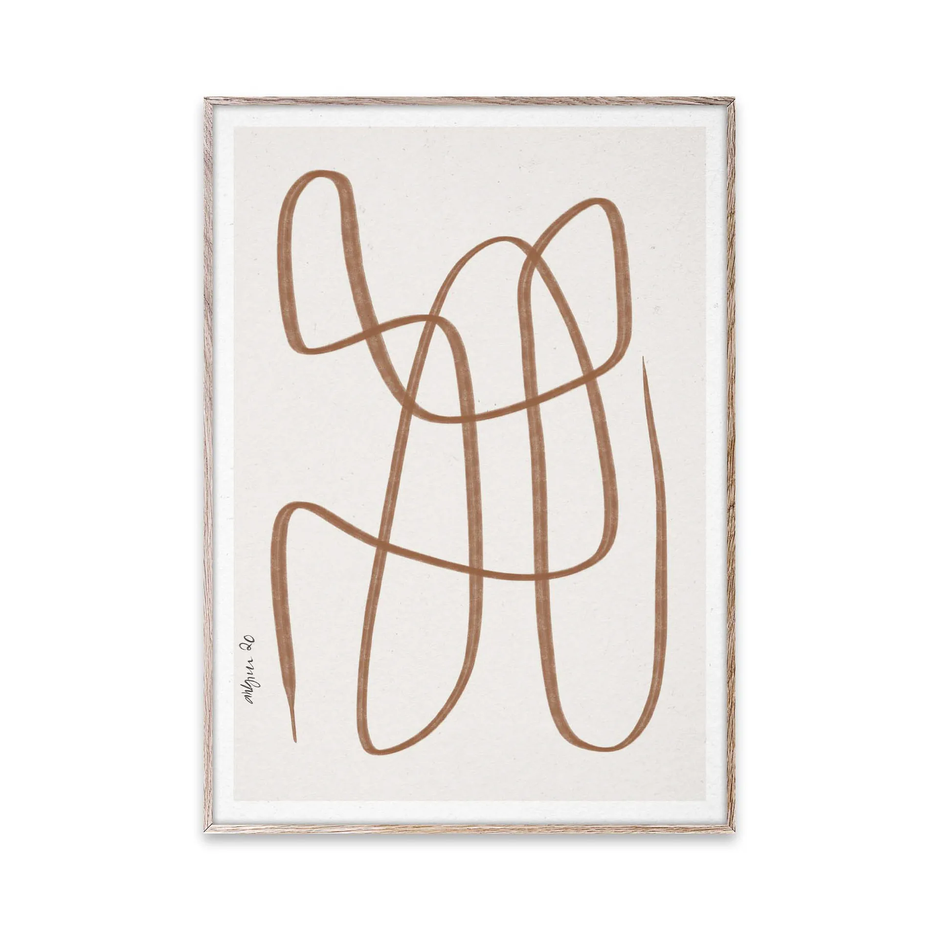 Poster Different Ways marrone, 30x40 cm Paper Collective