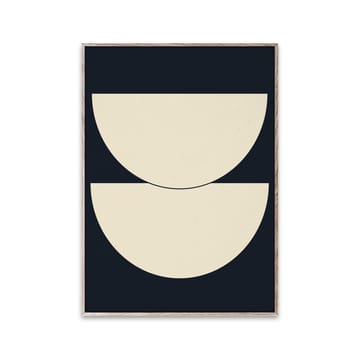 Poster Half Circles I blu - 30x40 cm - Paper Collective