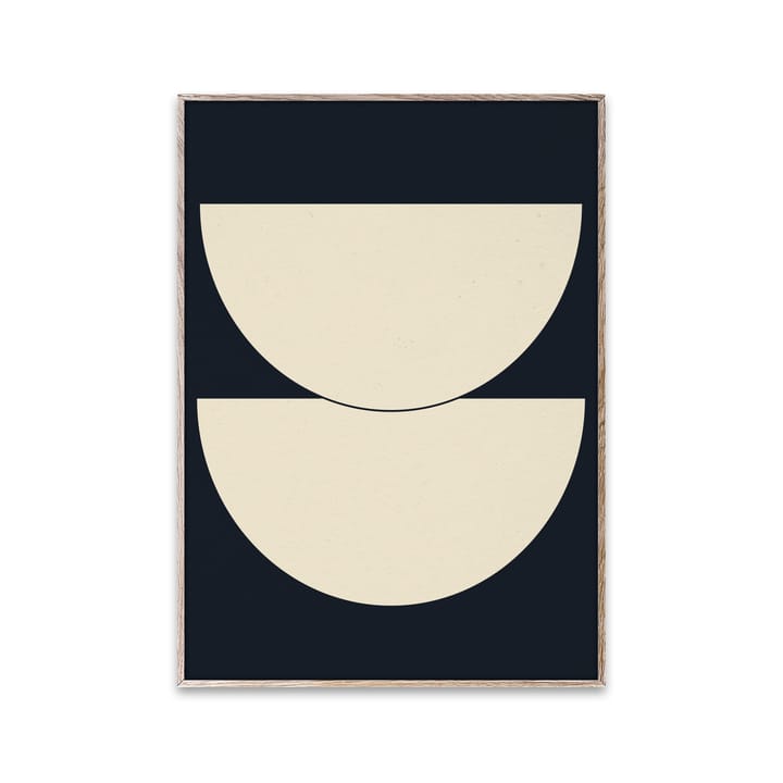 Poster Half Circles I blu, 30x40 cm Paper Collective