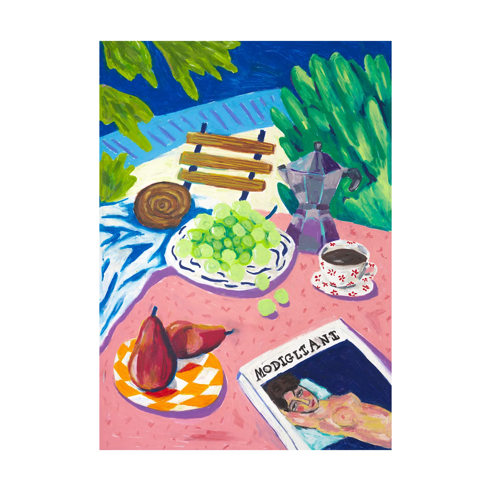 Poster Modigliani in the Garden, 50x70 cm Paper Collective