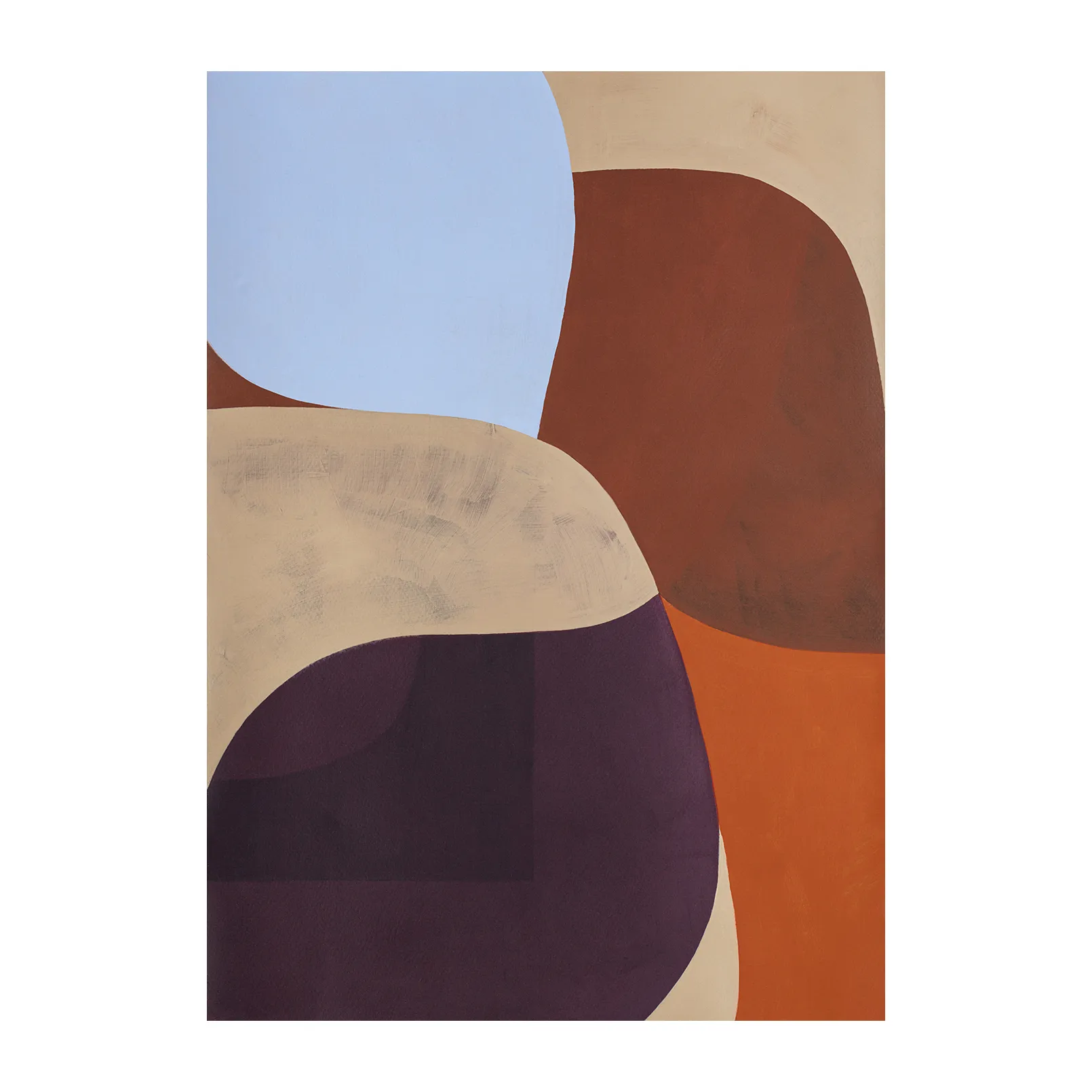 Poster Painted Shapes 02, 30x40 cm Paper Collective