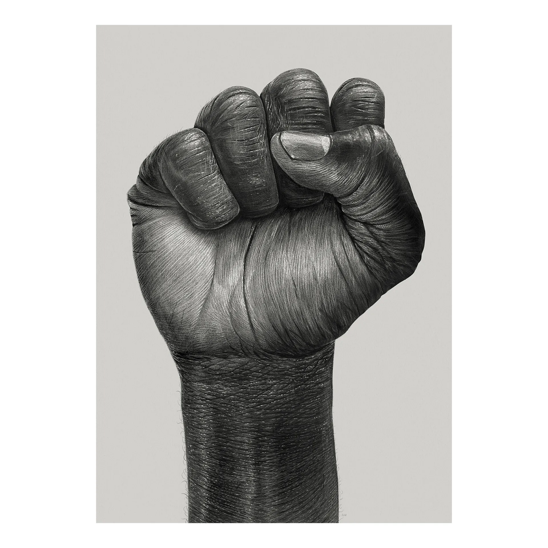 Poster Raised Fist , 30x40 cm Paper Collective