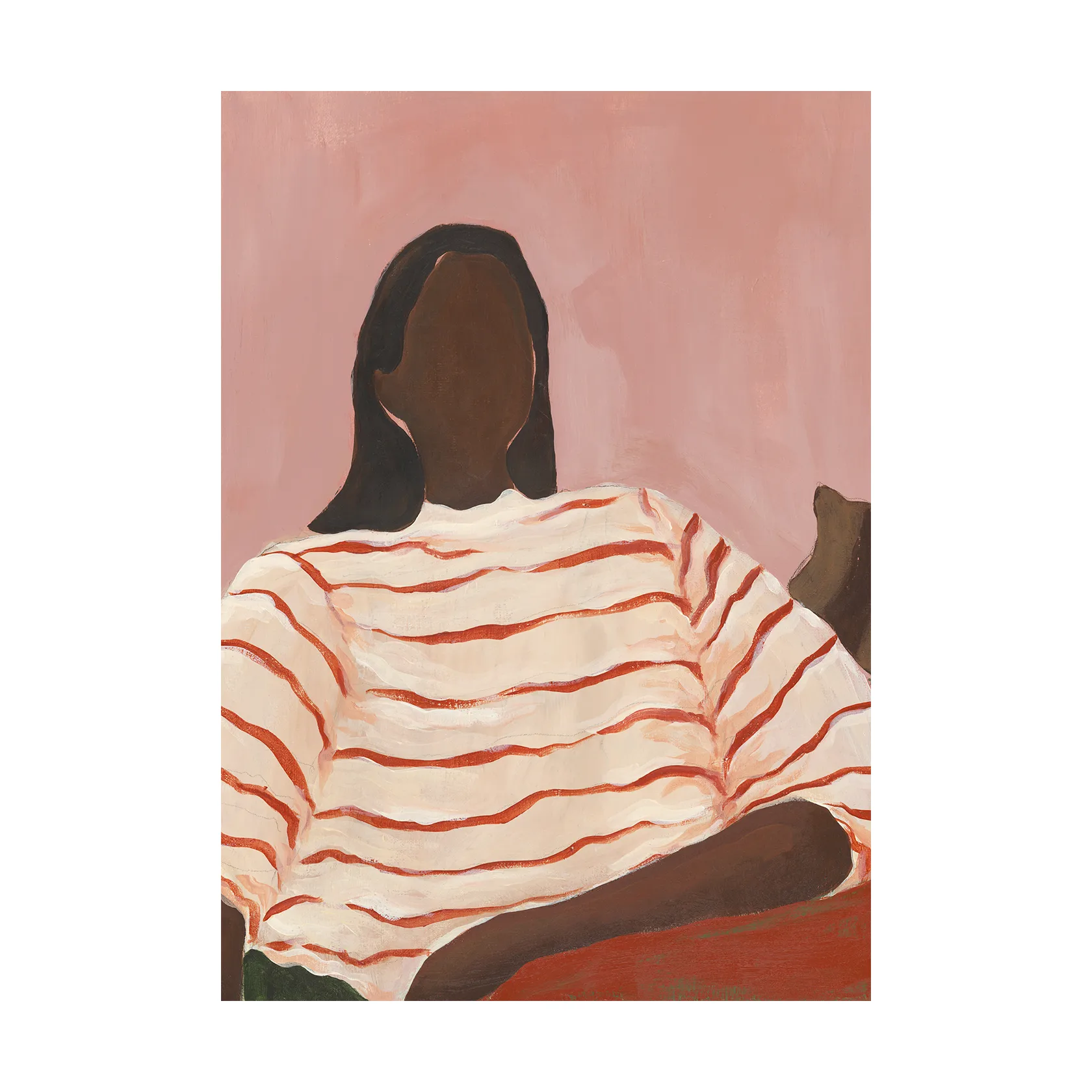 Poster Red Stripes, 50x70 cm Paper Collective