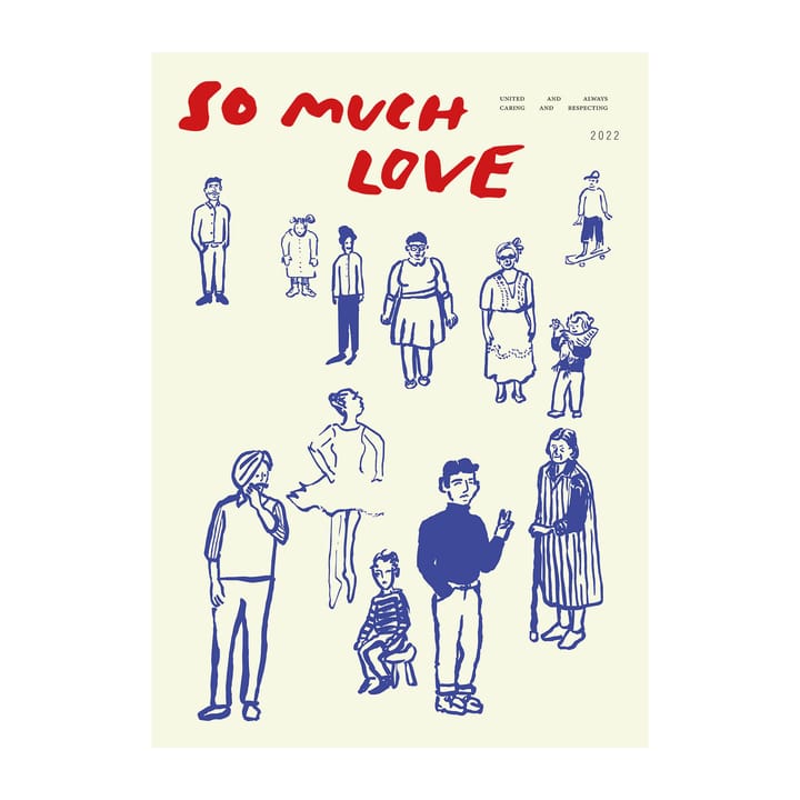 Poster So Much Love  - 50x70 cm - Paper Collective