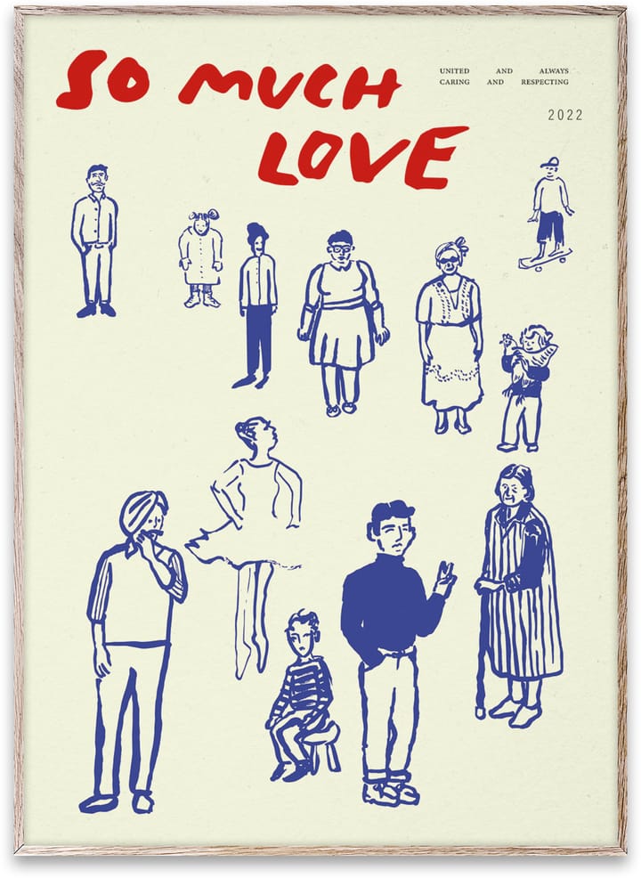 Poster So Much Love  - 50x70 cm - Paper Collective