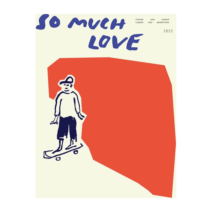 Poster So Much Love Skateboard  - 30x40 cm - Paper Collective