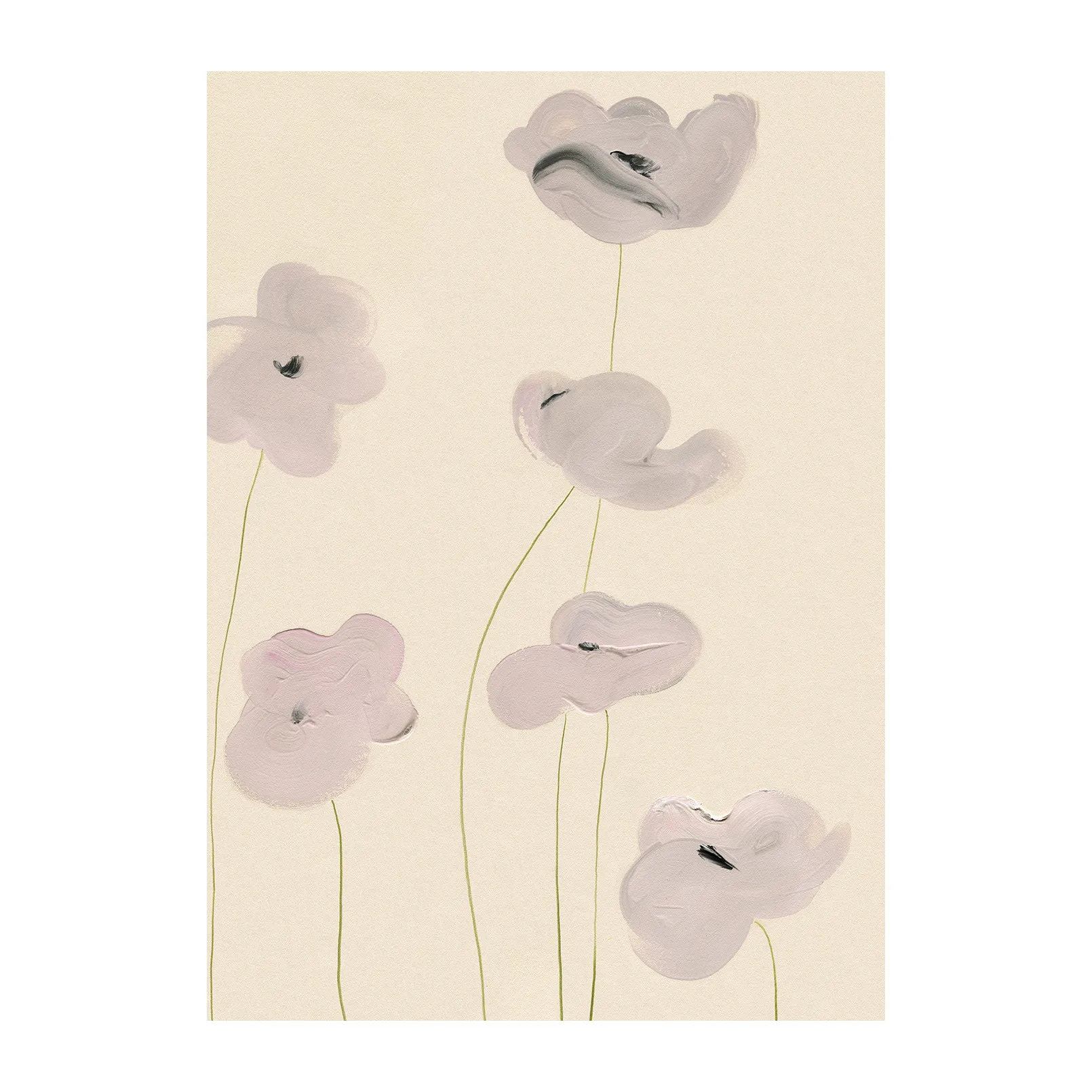 Poster White Vallmo, 50x70 cm Paper Collective