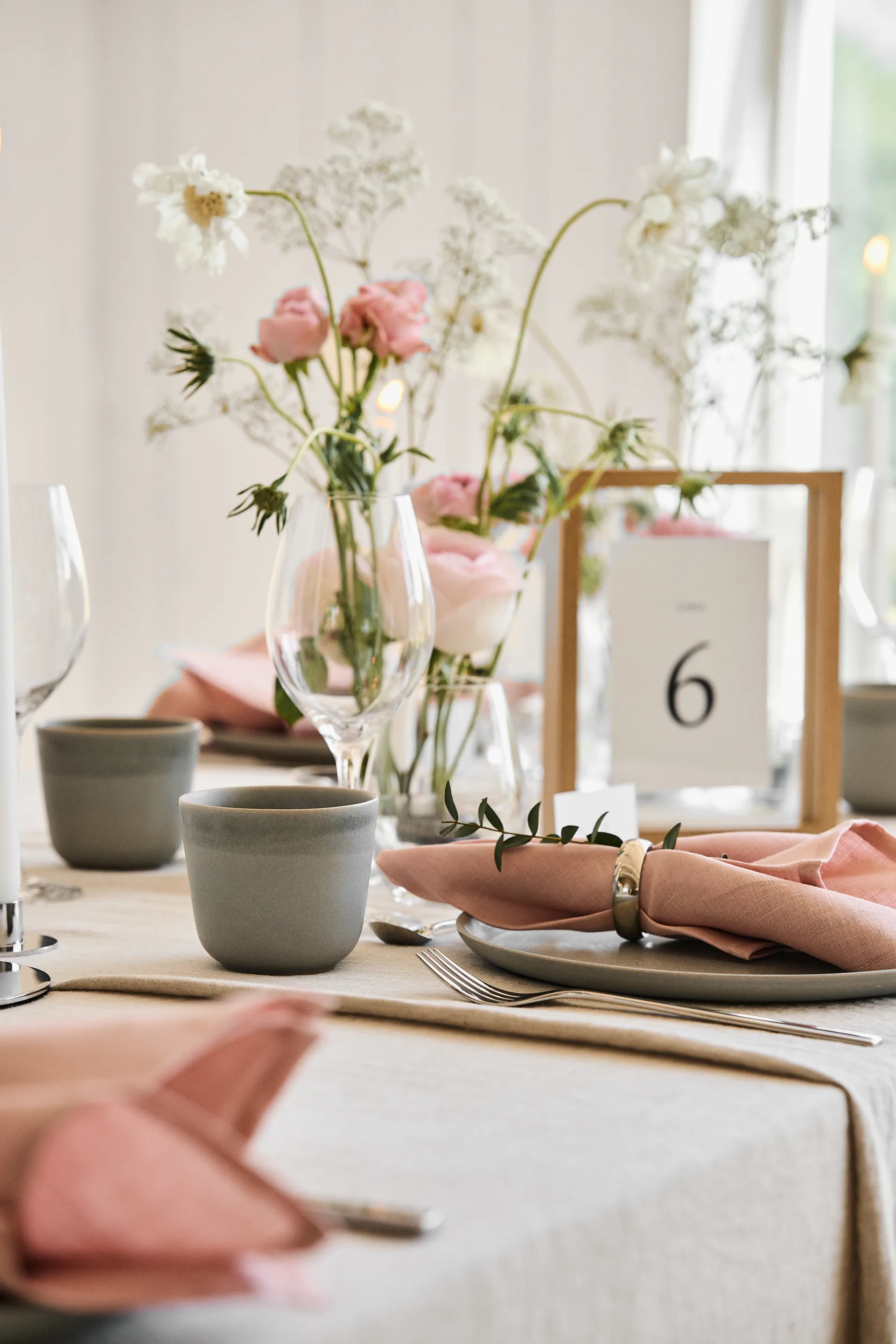 Piatto Morgon Grå, Ø 24 cm, confezione da 4, Grigio Paradisverkstaden