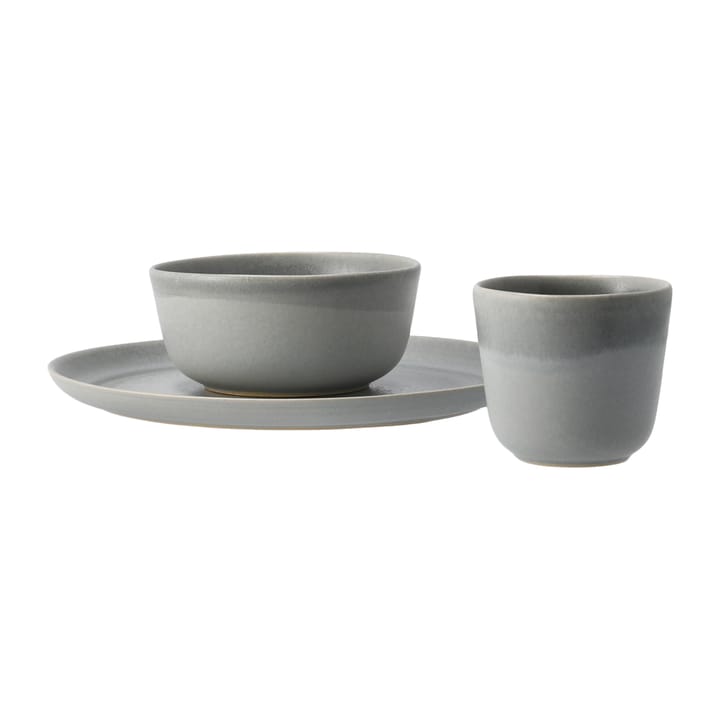 Set da colazione Morgon Grå, 3 pezzi - Grigio - Paradisverkstaden