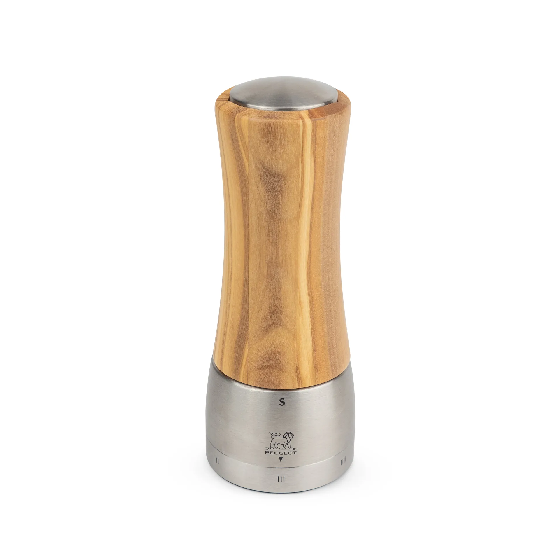 Macinasale Madras 16 cm, legno d'ulivo-acciaio inox Peugeot