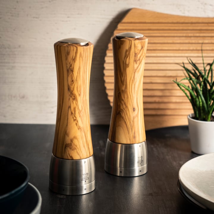 Macinasale Madras Z 21 cm, Olive wood-acciaio inox Peugeot
