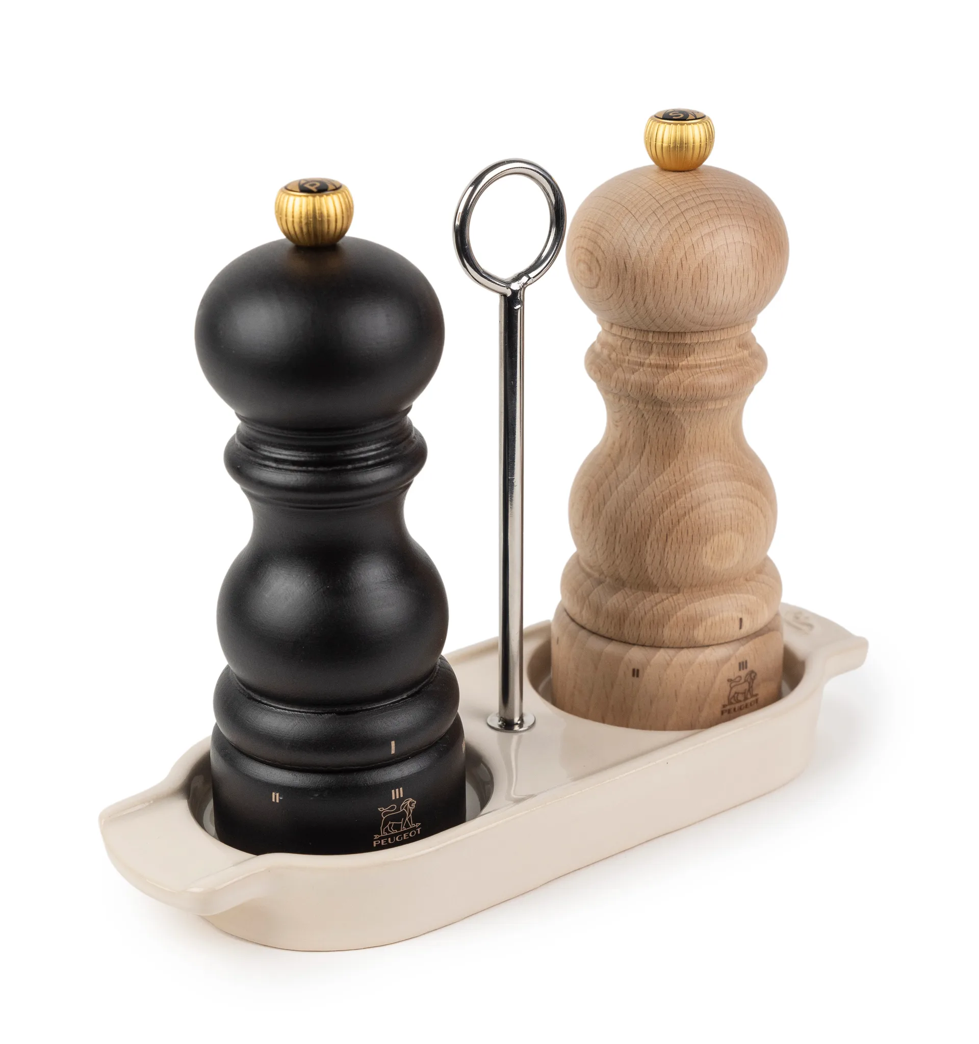 Portaspezie Linea con manico, Ecru Peugeot