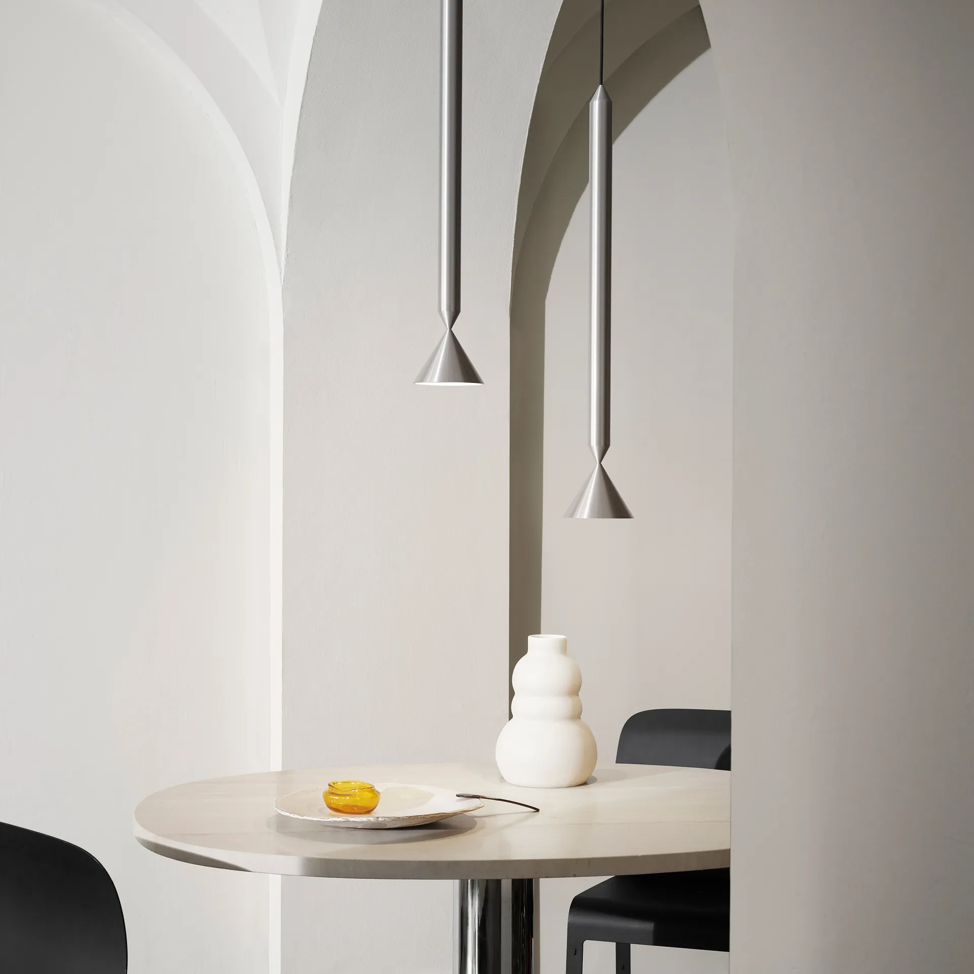 Lampada a sospensione Apollo 59, alluminio Pholc