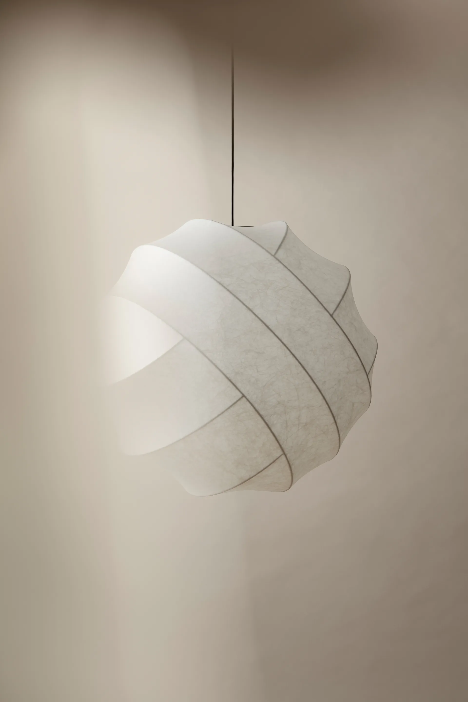 Lampada a sospensione Turner 65, Bianco Pholc