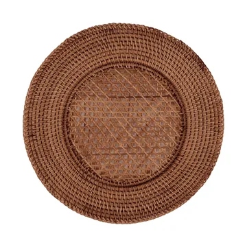 Classic Rattan tovaglietta - Dark Brown, 33 cm - Pick a Poppy