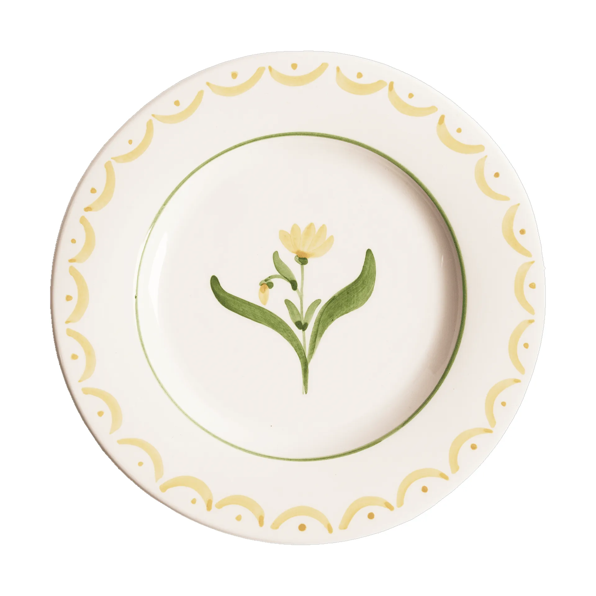 Cottage Flower piatto da insalata, Giallo, 22 cm Pick a Poppy