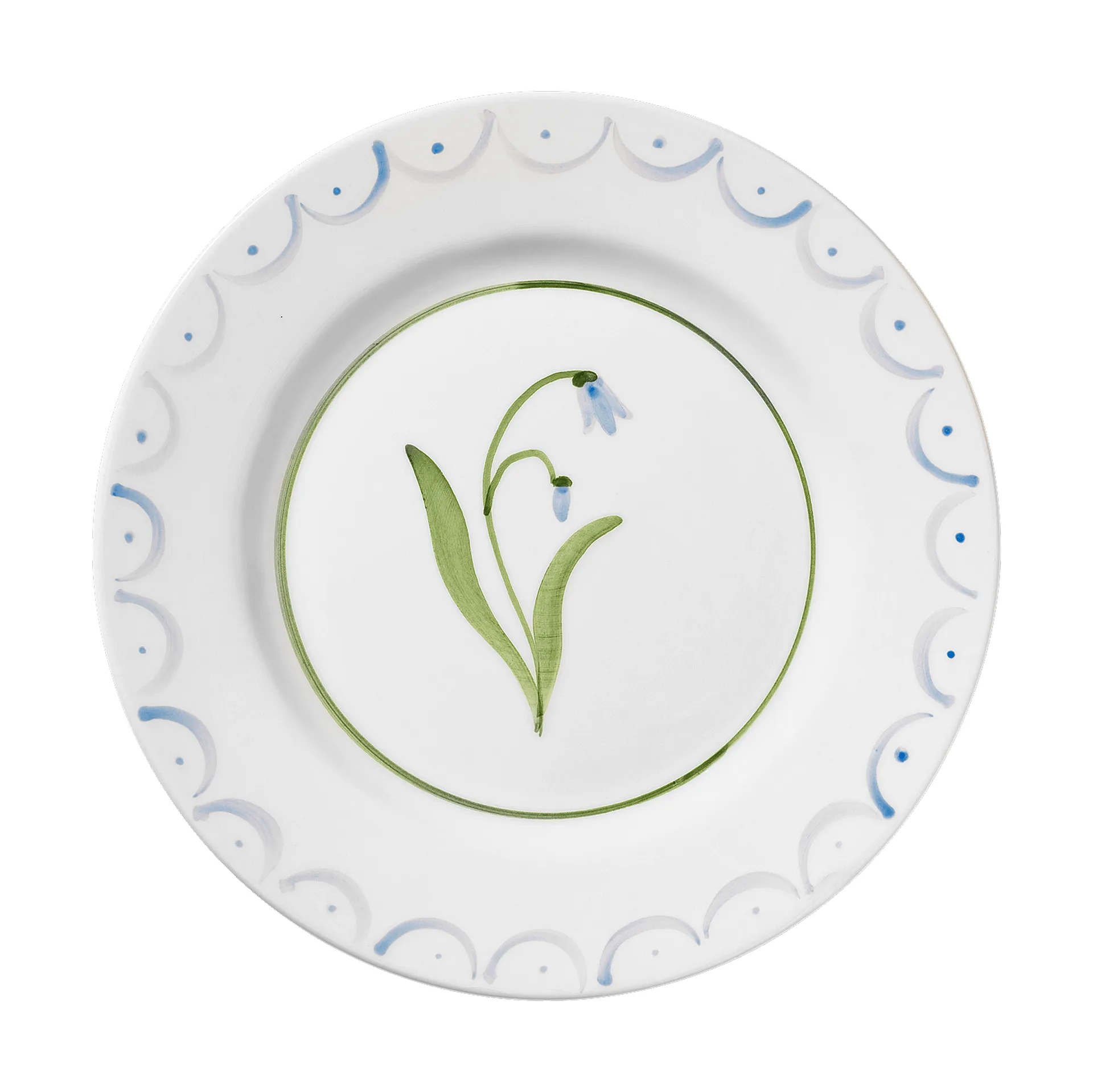 Cottage Flower piatto da insalata, Light Blue, 22 cm Pick a Poppy