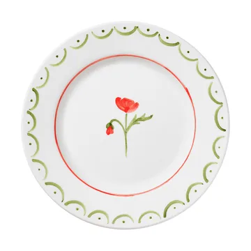 Cottage Flower piatto da insalata - Poppy Red, 22 cm - Pick a Poppy