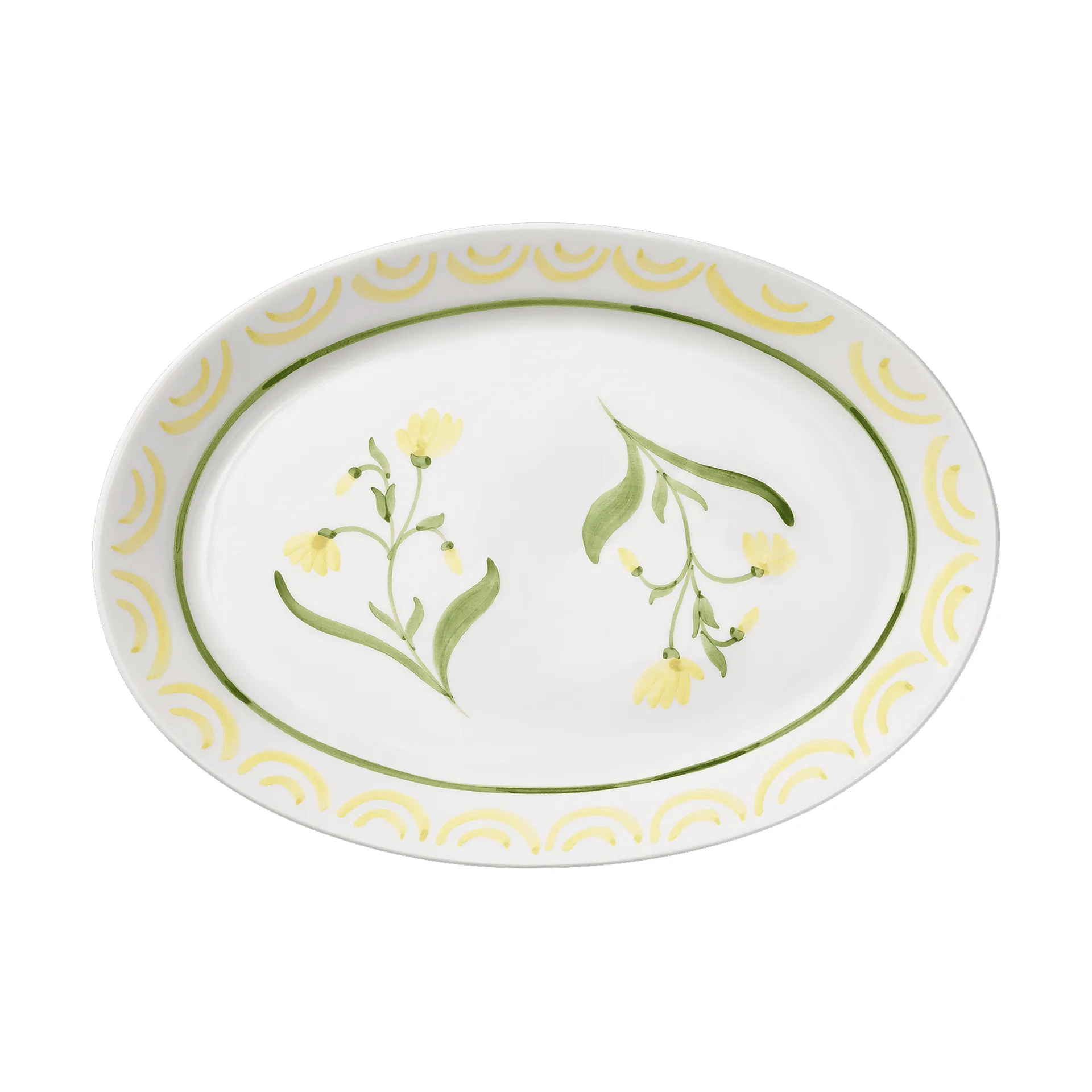 Cottage Flower piatto da portata, Giallo, 32 cm Pick a Poppy