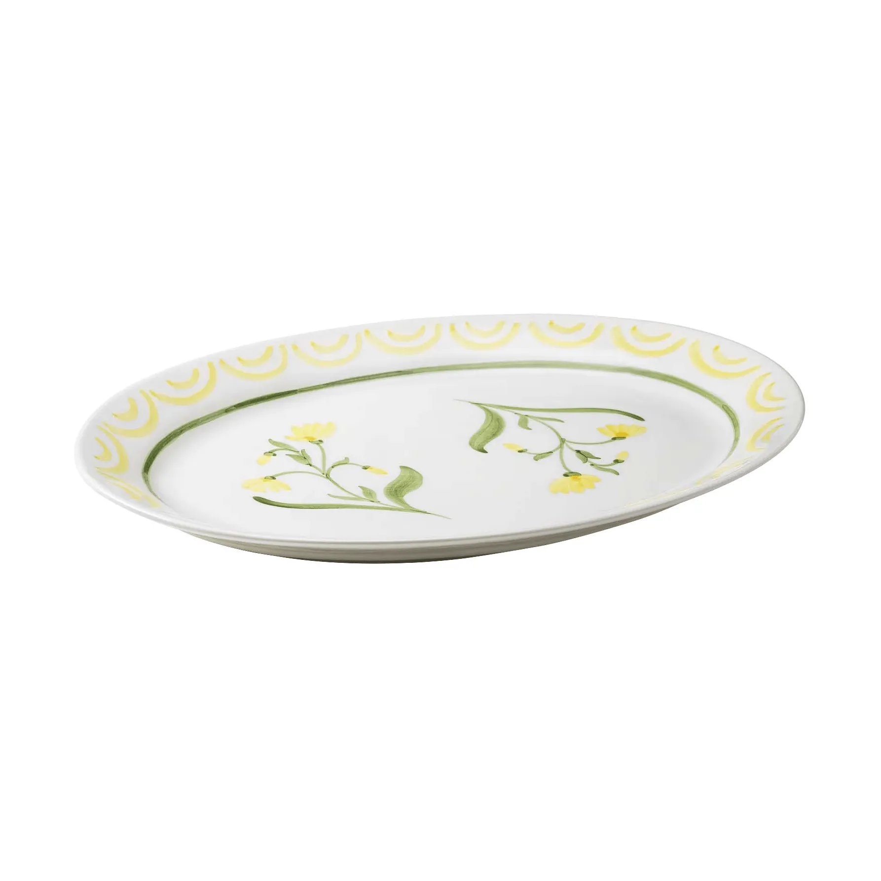 Cottage Flower piatto da portata, Giallo, 32 cm Pick a Poppy