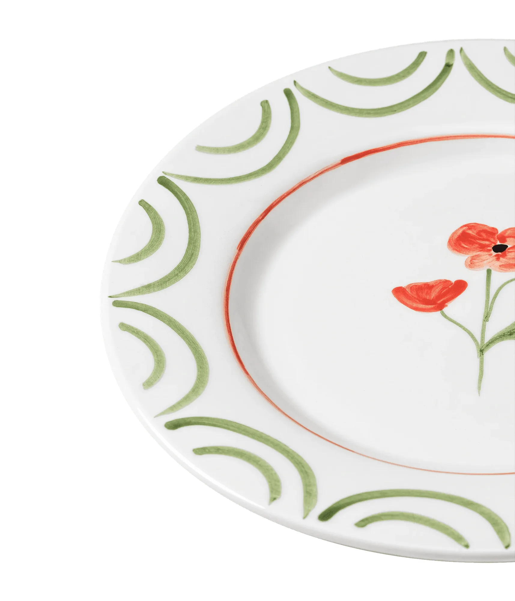 Cottage Flower piatto, Poppy Red, 28 cm Pick a Poppy