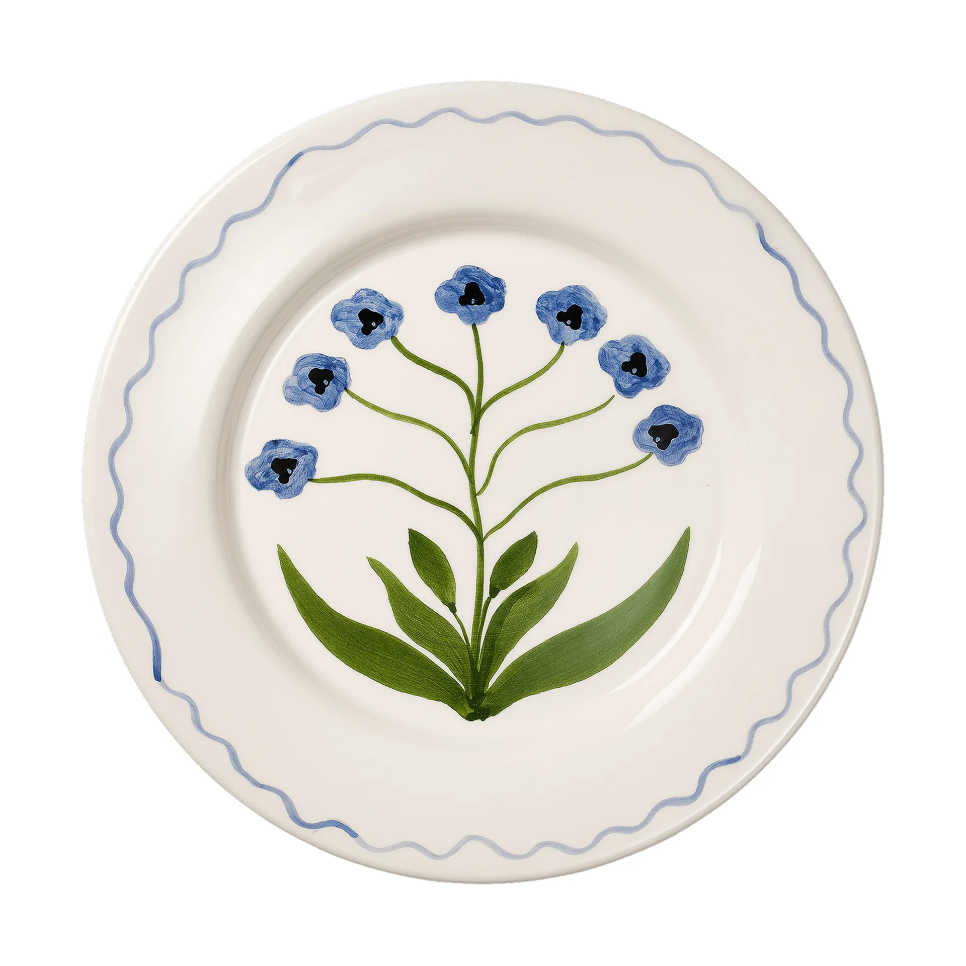 Madelen Möllard Pansy piatto, Blue, 28 cm Pick a Poppy