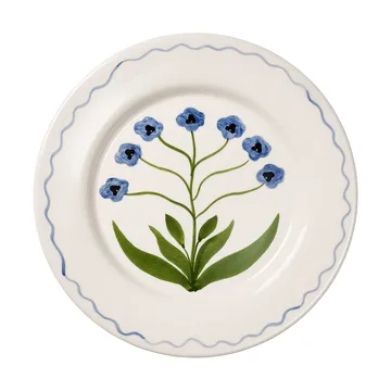Madelen Möllard Pansy piatto - Blue, 28 cm - Pick a Poppy