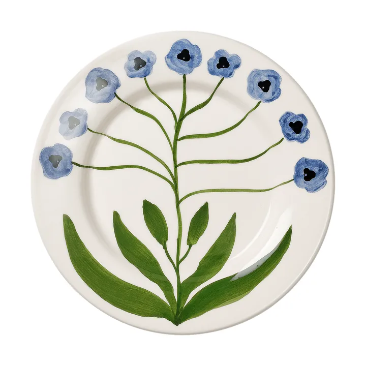 Madelen Möllard Pansy piatto da insalata - Blue, 22 cm - Pick a Poppy