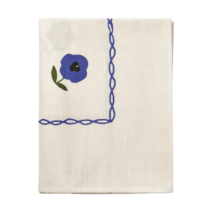 Madelen Möllard Pansy tovaglia - Blue, 350x150 cm - Pick a Poppy
