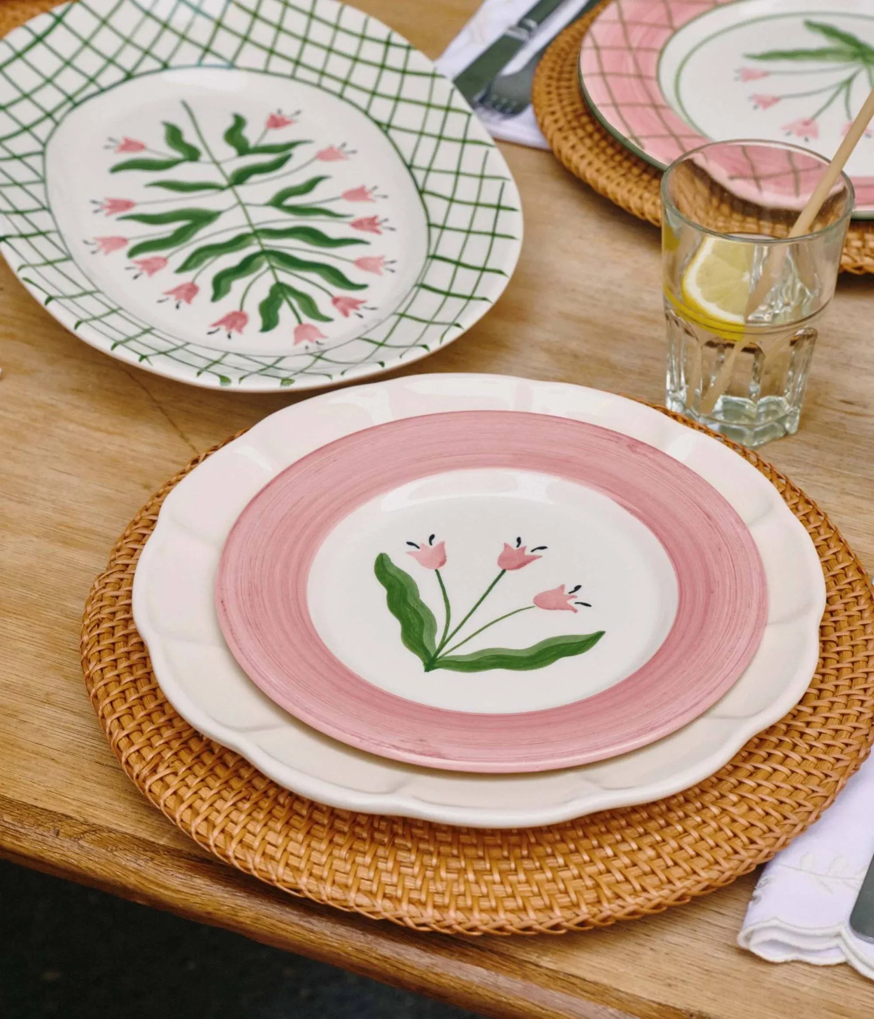 Madelen Möllard Tulip piatto da insalata, Pink, 22 cm Pick a Poppy