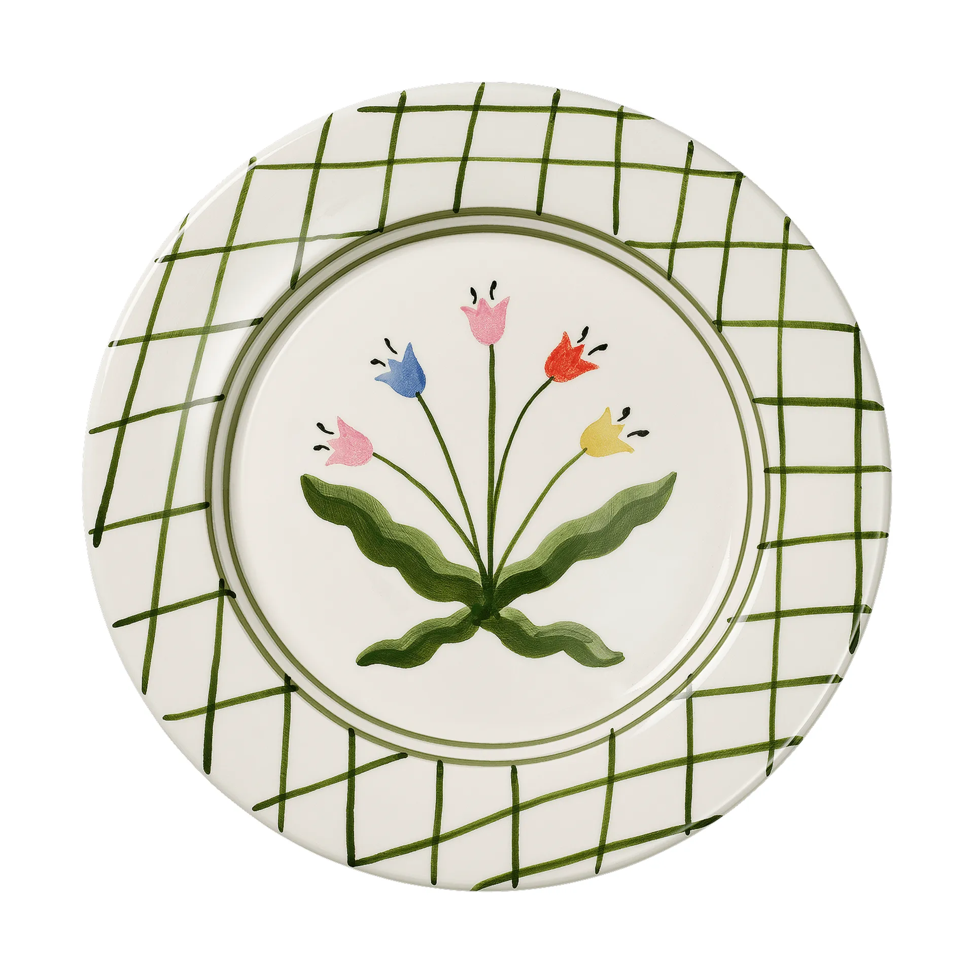 Madelen Möllard Tulip piatto, Green, 28 cm Pick a Poppy