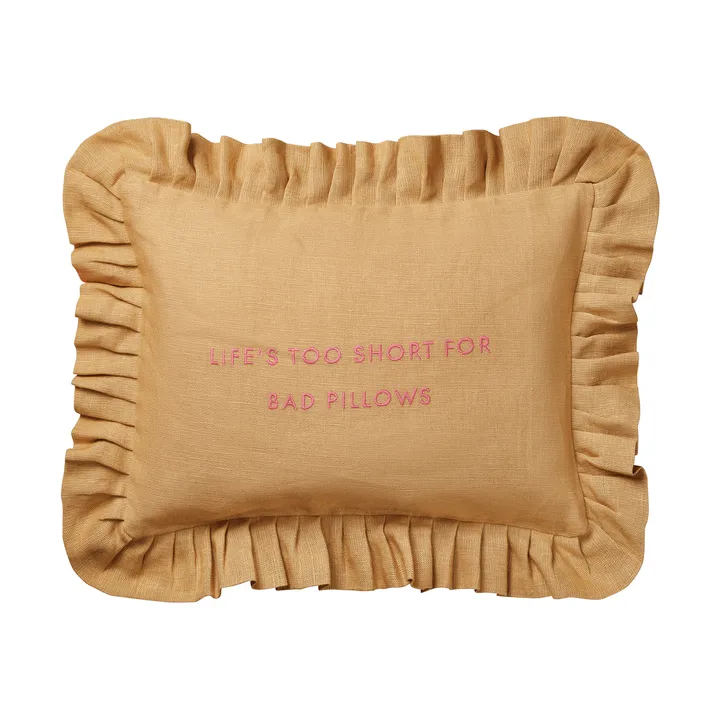 Quote cuscino - Harvest yellow, 30x40 cm - Pick a Poppy