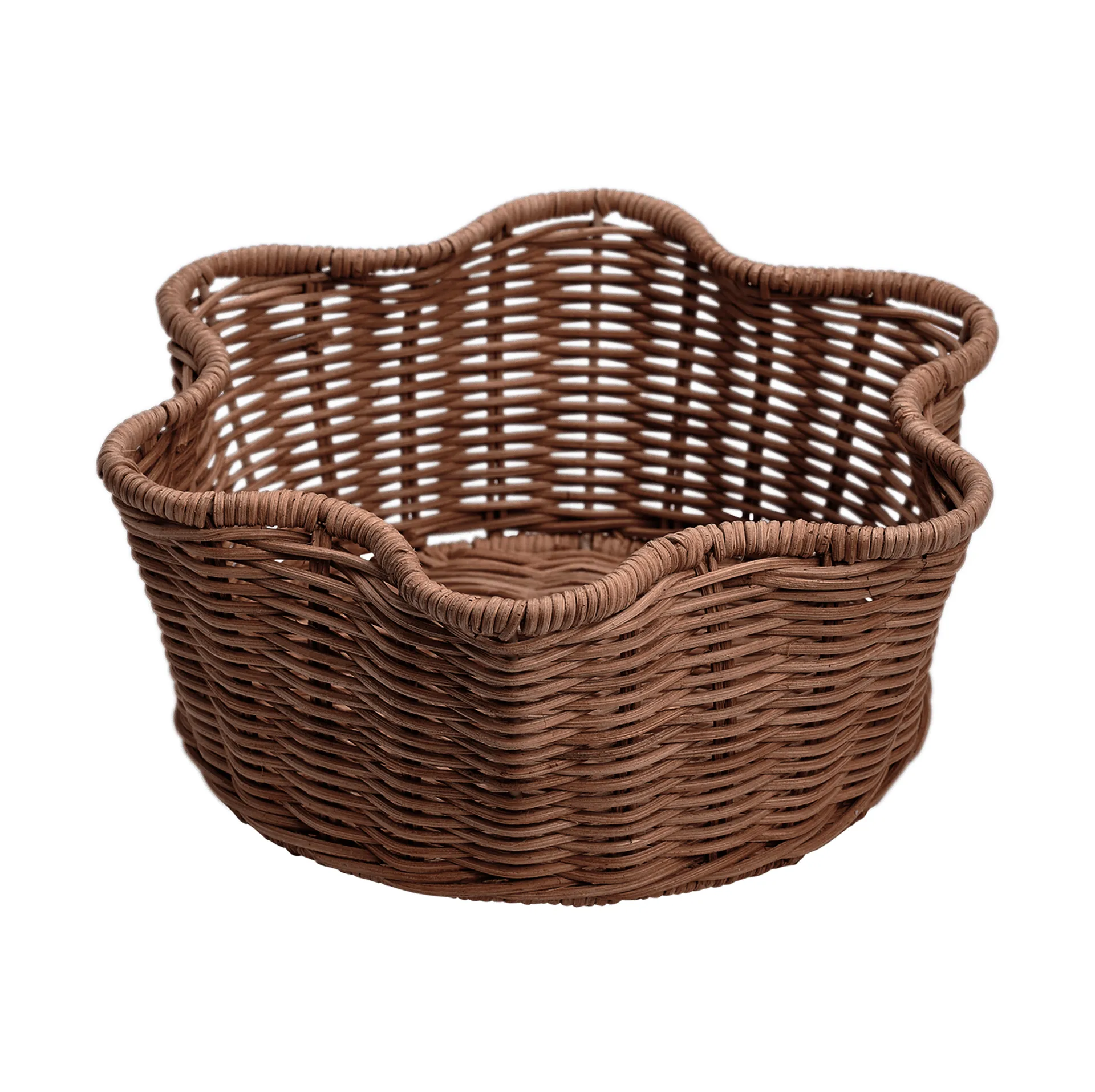 Rattan Round cestino, Marrone scuro, 23 cm Pick a Poppy
