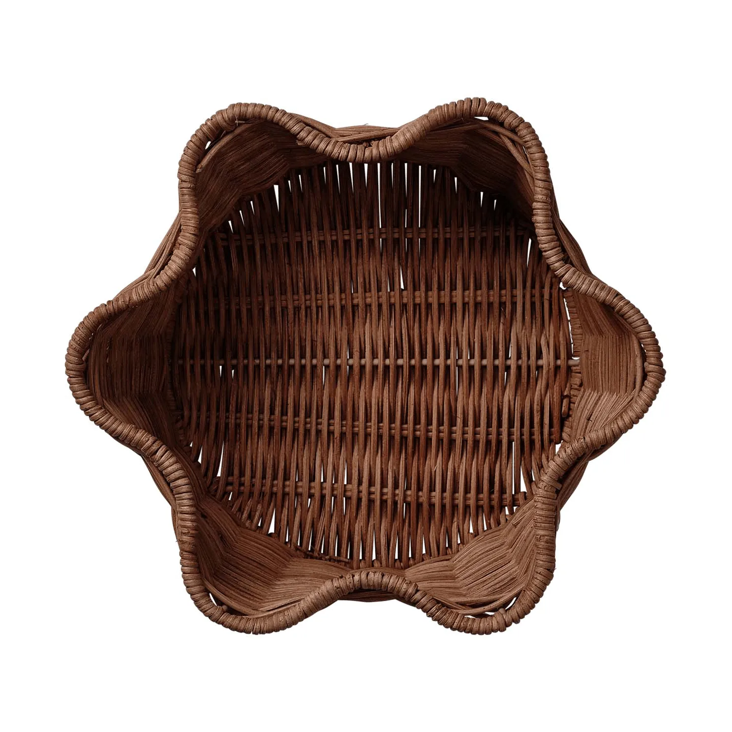 Rattan Round cestino, Marrone scuro, 23 cm Pick a Poppy