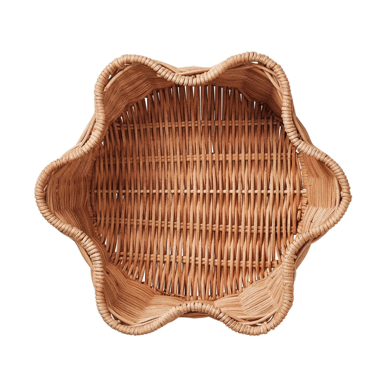 Rattan Round cestino, Natural, 23 cm Pick a Poppy