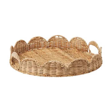 Round Scallop vassoio - Natural, 40 cm - Pick a Poppy